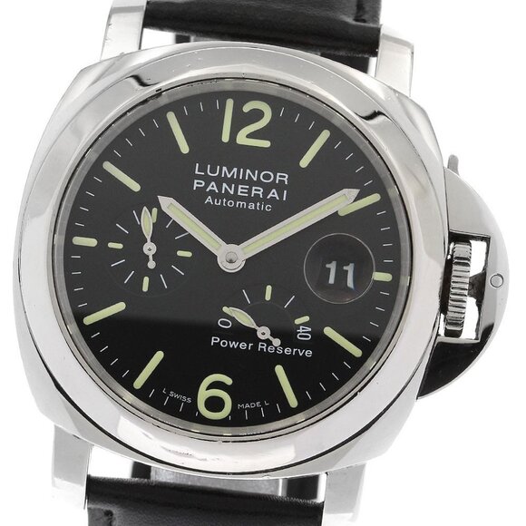 PANERAI Luminor PAM00090 Date power reserve black Dial Automatic Men's_884590 - Picture 1 of 7